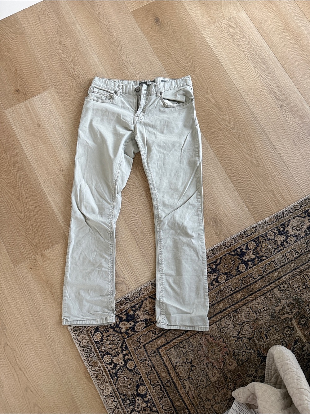 Light Beige Straight 32R Pants Mens BKE Carter